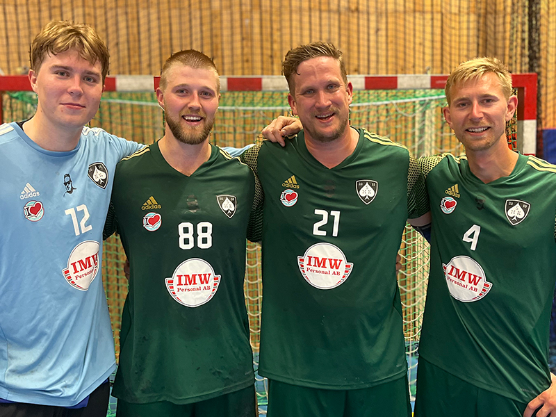 Debut för våra fyra nyförvärv. Mattias Wighall, Rasmus Rådberg, Stefan Näsström & Pontus Frahm.